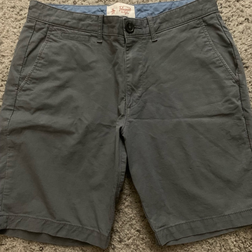 Penguin Gray Casual Shorts